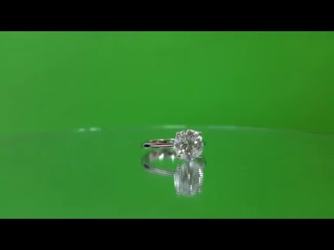 2.19 Carat D/SI3 Round Diamond Solitair Engagement Ring 14K White Gold Size 6.25