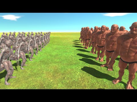 50 SABER GHOUL VS 25 HILL GIANT 😱😱- animal revolt battle simulator | ARBS SIMULATOR