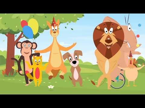 Animales Domésticos y Salvajes Para Niños I FIESTA DE LOS ANIMALES I Música Infantil