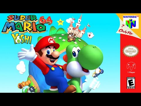 Mario 64 and Yoshi - Hack of Super Mario 64 [N64]