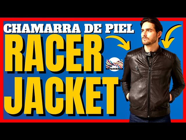Vídeo relacionado con Chaqueta de cuero real para hombre | Cafe Racer Chaqueta de cuero negra para motocicleta | Con detalle vintage desgastado, Negro, XL