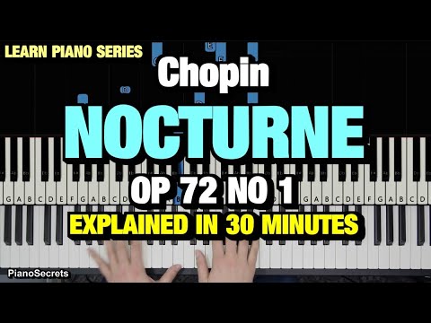 HOW TO PLAY - CHOPIN - "NOCTURNE IN E MINOR" OP. 72 NO. 1 (PIANO TUTORIAL LESSON)