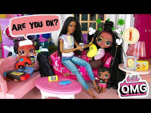 LOL FAMILY ALL GET SICK! - OMG Family Invited into the Dream House / Barbie Family Help OMG Family