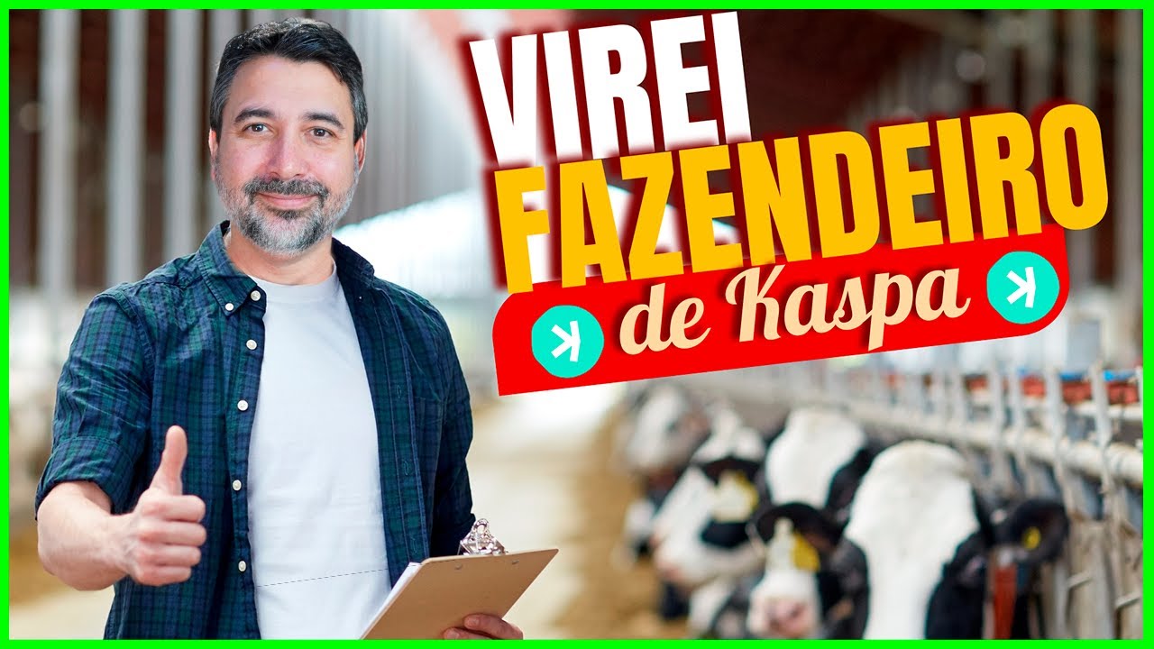 🐄 FAZENDA DE MINERAÇÃO DE KASPA - Virei fazendeiro de Kaspa