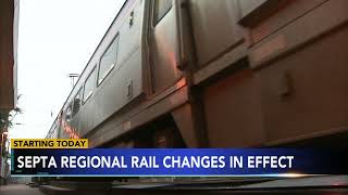 SEPTA officials release changes in regional rail schedules ahead of repair work