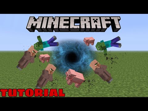 How to make a Blackhole bomb in Minecraft (Command Block Tutorial)
