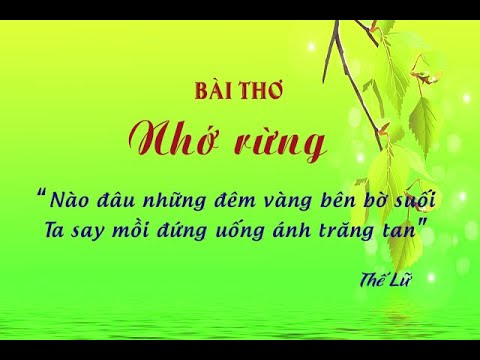 Bài thơ Nhớ rừng của Thế Lữ | Đọc thơ | Ngữ văn 8 | Kênh Anh văn học