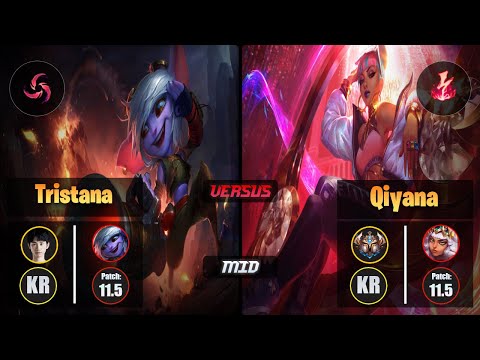 Doinb TRISTANA (Mid) [Hail of Blades] VS QIYANA - Challenger KR Patch 11.5