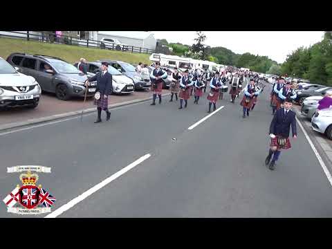 Day 4 Crozier Memorial Pipe Band @ Ballyrea Boyne Defenders FB Parade 01/07/24