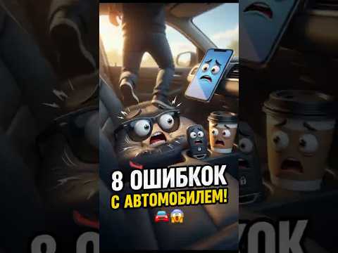 🚗 8 ошибок с автомобилем, которые делают почти все