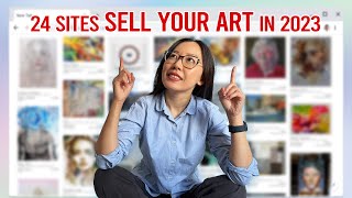 SELL YOUR ART ONLINE AS AN ARTIST IN 2023 | 24 PLATFORMS