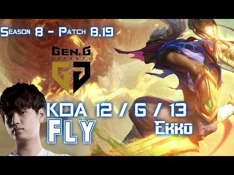 GEN Fly EKKO vs AATROX Mid - Patch 8.19 KR Ranked