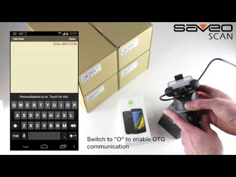 Saveo Scan scanning to the new Moto 4G with Kitkat 4.4.4