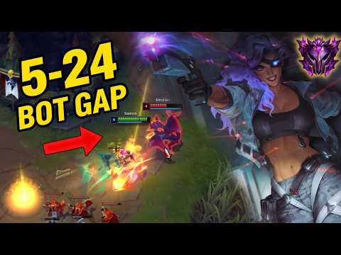 I killed their Bot Lane 24 TIMES?! 💀 (Samira Master Elo)