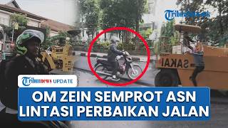 Momen Bupati Purwarkarta Om Zein Semprot ASN yang Lintasi Jalan Sedang Diaspal: Panggil Dia!