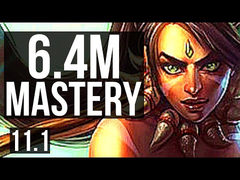 NIDALEE vs AATROX (TOP) | 6.4M mastery, Quadra, 2400+ games, 12/2/8, Legendary | NA Diamond | v11.1