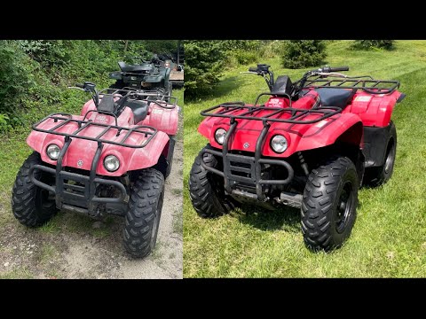 Cheap Yamaha ATV Overhaul (2003 Big Bear 400 4x4) Bearings, Brakes, Decals, Tuneup, and More!