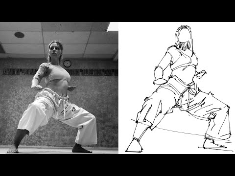 Practice with Me: GESTURE and POSE Drawing in 20s, 1m, and 3m Challenges