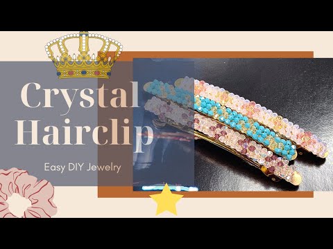 Easy DIY Jewelry: Beads Hair Clip / Swarovski Crystal...