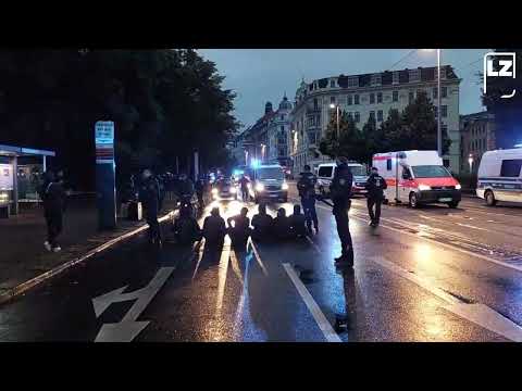 Die „Bürgerbewegung Leipzig“ am 23. August 2021 auf dem Ring