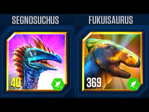 SEGNOSUCHUS VS FUKUISAURUS | JURASSIC WORLD THE GAME
