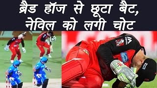 Peter Nevill suffers facial injury with Hodge's bat in BBL | वनइंडिया हिंदी