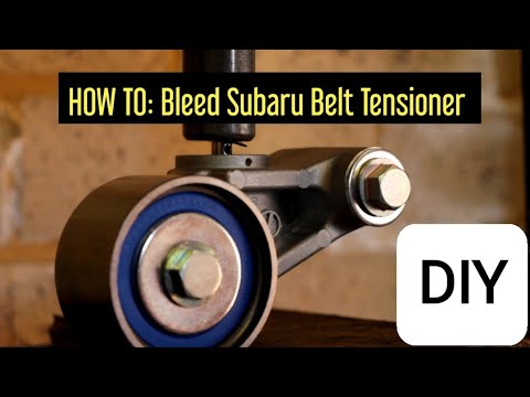 HOW TO: Bleeding a brand new Subaru hydraulic timing belt tensioner.