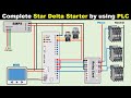 Complete Star Delta Starter Wiring And Programming By Using PLC ElectricalTechnician