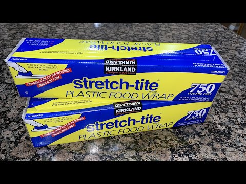 How to install the Kirkland Signature Stretch-Tite Plastic Food Wrap, 12 in x 750 ft  item 208721