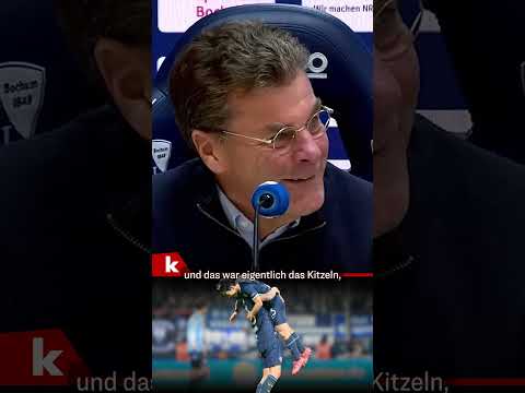 Hecking scherzt: "Der Alte will auf die Kirmes" I VfL Bochum - Leverkusen 1:1 #shorts