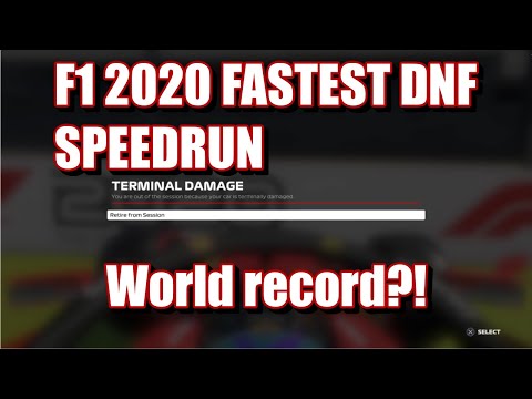 F1 2020 DNF Speedrun WR?