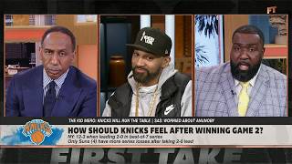 Perk & Stephen A. try to bring The Kid Mero BACK DOWN TO EARTH on the Knicks 😅 | First Take