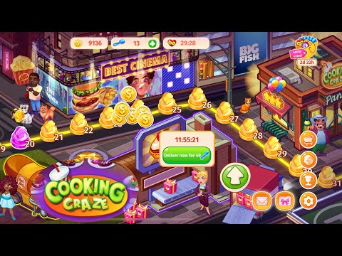 COOKING CRAZE GAME | Finding Job ~Burger Station and Donuts