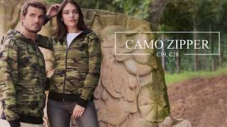 Mikina dámska Camo Zipper C20 MALFINI®
