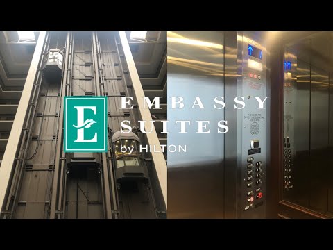 Modded! Dover Traction Scenic Elevators-Embassy Suites SF Airport Waterfront-Burlingame, CA