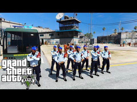 The Special Police Task: Catching Prisoners Trying to Escape || GTA 5 Indonesian Police Mod