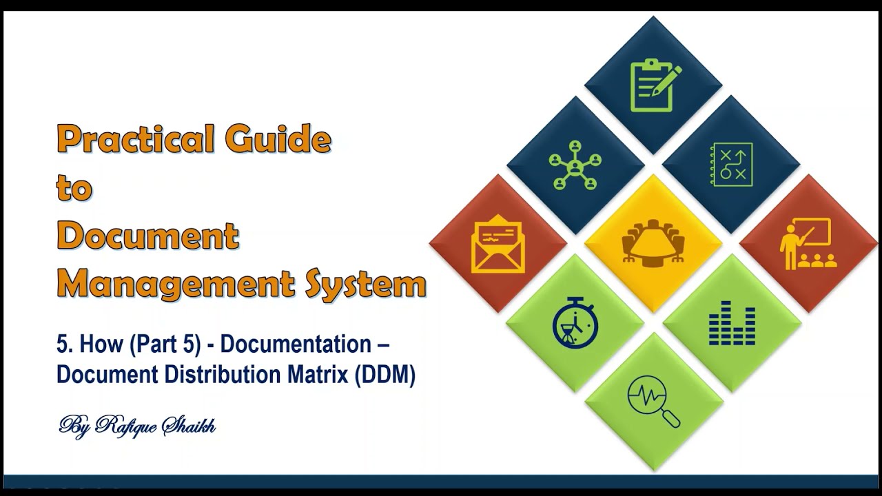 How Part 5   Documentation –  Document Distribution Matrix DDM