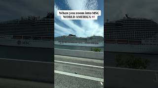 Swinging into the sunset—this is cruising like never before! #msccruises #mscworldamerica #cruises