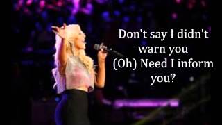 Christina Aguilera- The real thing (Lyrics)HD