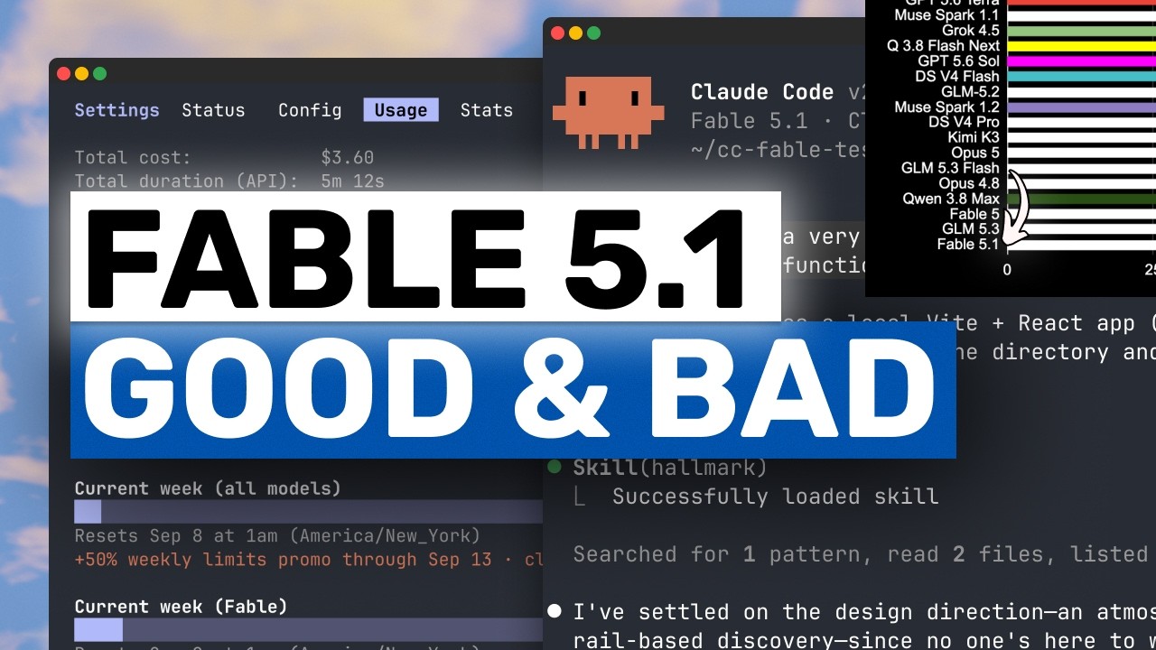 Fable 5.1 (Fully Tested & Real cost comparisons): It's A GREAT Model but there's still ONE ISSUE!