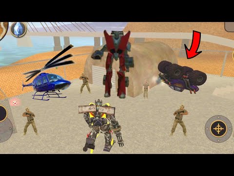 Vegas Crime Simulator (Transformer Jeep Fight  Robot Helicopter) Monster Truck - Android Gameplay HD
