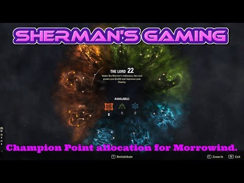 Fancy pasta En begivenhed Sherman's ESO Guide to Champion Point allocation in Morrowind. — Elder  Scrolls Online