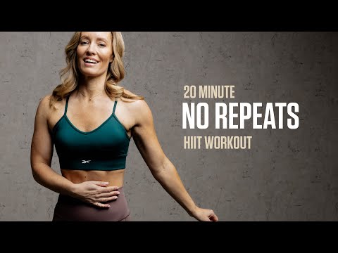 20 MIN NO REPEATS Full Body HIIT Workout (With Weights)