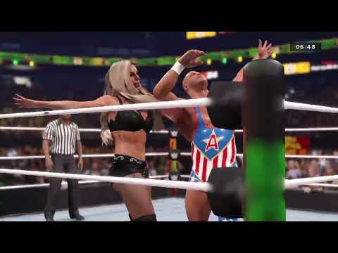 WWE 2K24 - Charlotte Flair vs. Kurt Angle Legendary Integender Match || WWE July 20, 2024