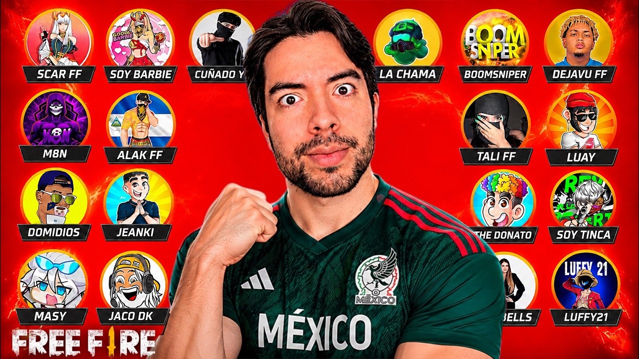 TORNEO DE YOUTUBERS DIA 4 (MEXICO) en FREE FIRE! #freefire #antronixxg #garena