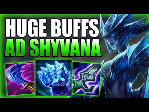 AD SHYVANA JUNGLE JUST RECEIVED SOME HUGE BUFFS! - Best Build/Runes S+ Guide - League of Legends