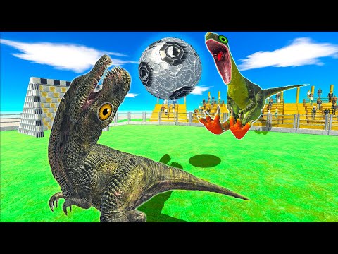 1v1 Soccer | Carnivore vs Herbivore Dinosaurs Play Football in ARBS | Animal Revolt Battle Simulator