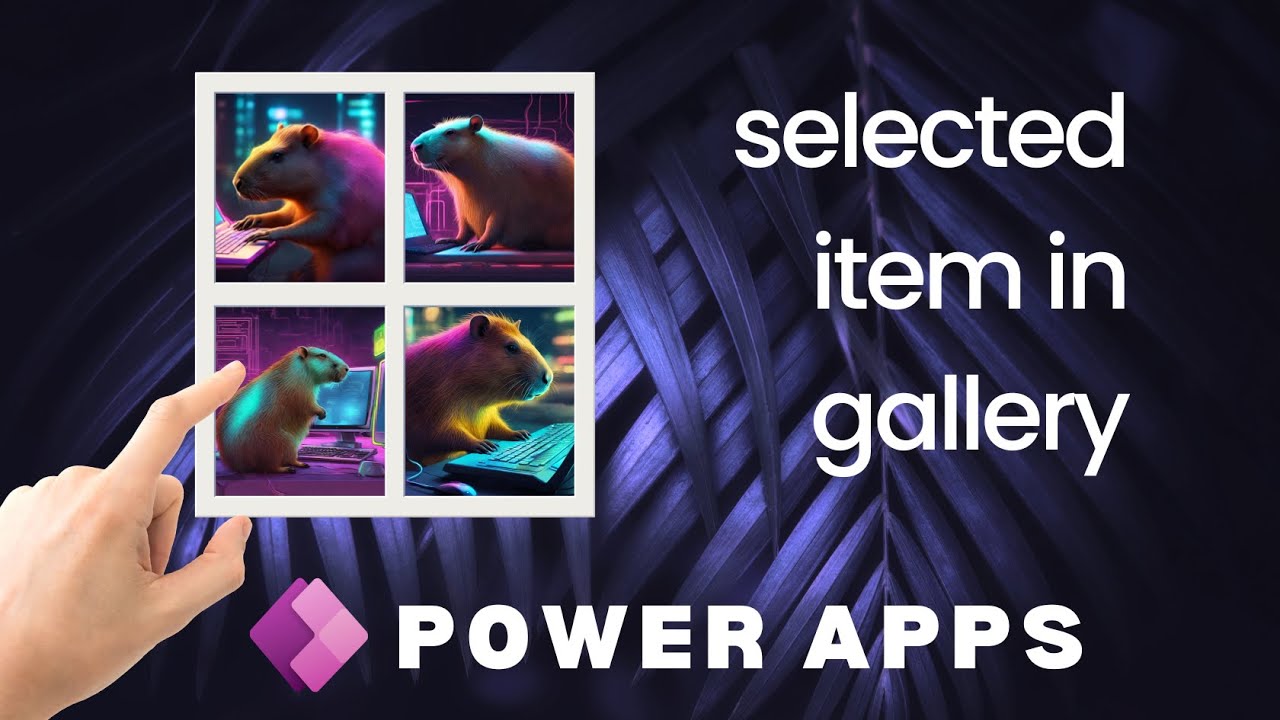 HIGHLIGHTING ITEMS IN A GALLERY -  Power Apps beginners tutorial