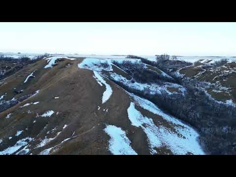 Sunset in the Qu'appelle Valley west of Round Lake, Saskatchewan 