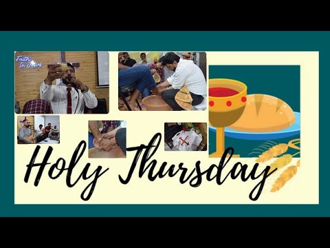 Blessed HOLY Thursday-2024 ||HOLY Communion and Last supper || Feet Washing 😇✝️⛪️
